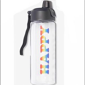 💦🏳️‍🌈 VS PINK RARE HTF “HAPPY” PRIDE Collegiate Water Bottle 🏳️‍🌈💦
